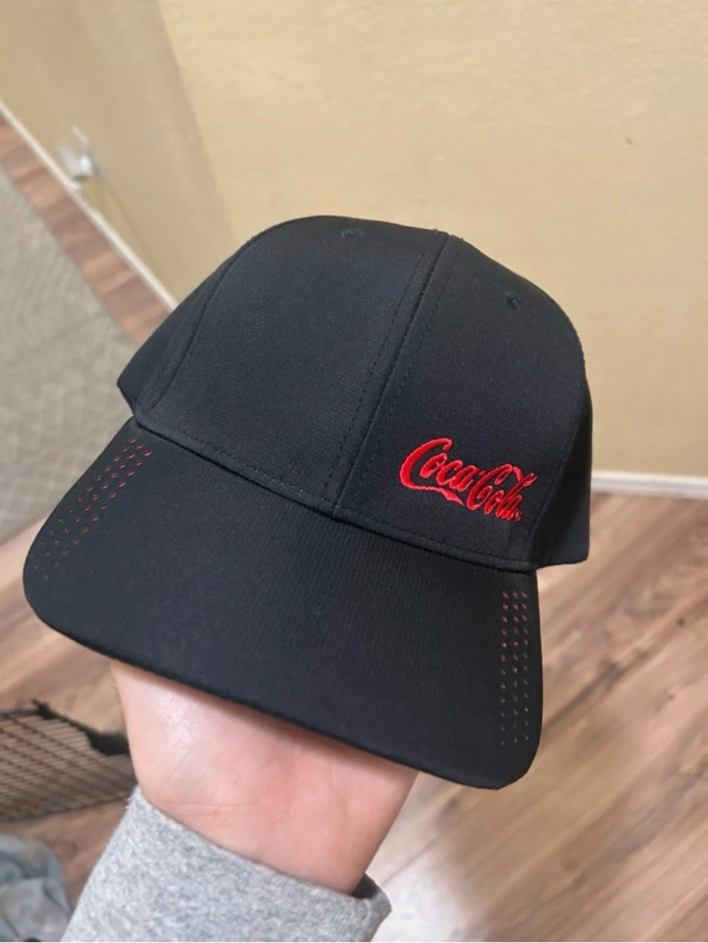 Coca Cola Black Cap with Red Script Logo